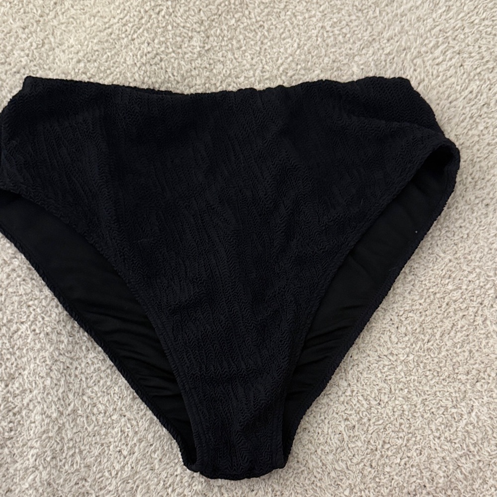 Kenny Flowers Black Textured Bikini Bottoms